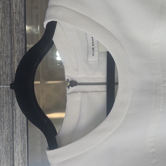 Club Monaco white dress size 12 fully lined . New without tags. - Picture 3 of 9